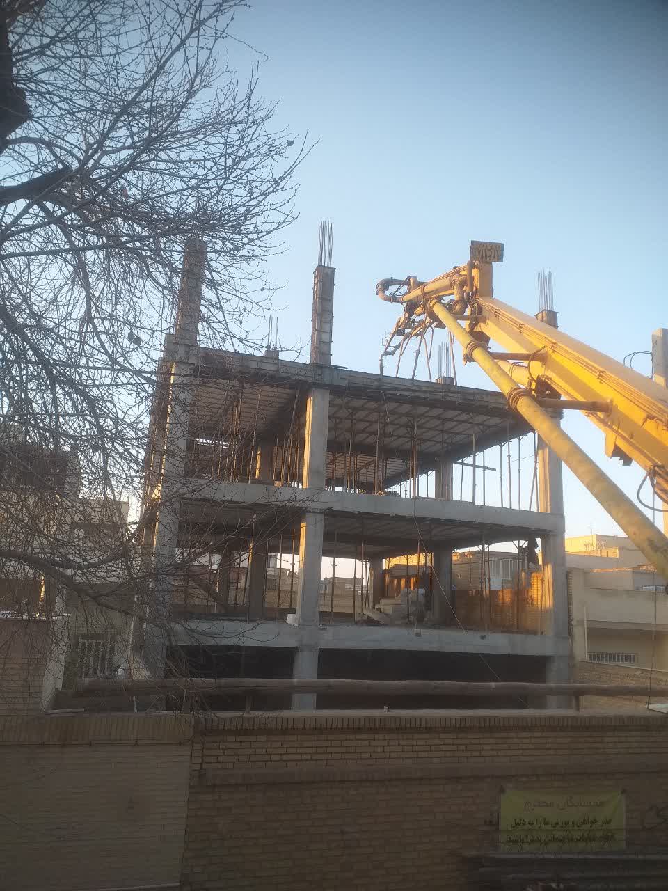 پروژه بتن ریزی میدان آرمان